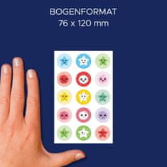 Avery Zweckform Z-Design otroške ocenjevalne nalepke 4425, označevanje, igranje, zbiranje v albumu, 15 etiket/zavitek, motiv: razni motivi, material: svetleča folija, angleški izraz: Sticker