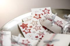 Avery Zweckform Z-Design božične nalepke 52890, dekoracija in označitev daril, voščilnic. 24 etiket/zavitek, motiv: adventne zvezdice, material: papir