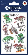Avery Zweckform Z-Design otroški tatuji 56772, dermatološko testirani, dekoracija in igra, 9 tetovaž/zavitek, motiv: dinozavri, material: folija, angleški izraz: Sticker/Tattoo