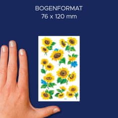 Avery Zweckform Z-Design dekorativne nalepke 54103, dekoracija, označevanje, igranje, zbiranje v albumu, 30 etiket/zavitek, motiv: sončnice, material: papir, angleški izraz: Sticker