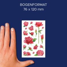 Avery Zweckform Z-Design dekorativne nalepke 54337, dekoracija, označevanje, igranje, zbiranje v albumu, 42 etiket/zavitek, motiv: vrtnice, material: papir, angleški izraz: Sticker