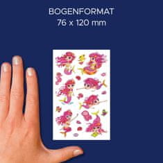 Avery Zweckform Z-Design dekorativne otroške nalepke 56061, označevanje, igranje, zbiranje v albumu, 7 etiket/zavitek, motiv: morske deklice, material: svetleča folija, angleški izraz: Sticker