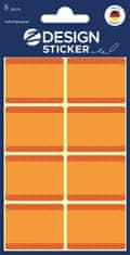 Avery Zweckform Z-Design nalepke za gospodinjstvo 59370, označitev posod s hrano za zamrzovalnike, 40 etiket/zavitek, barva: oranžna, material: papir