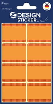 Avery Zweckform Z-Design nalepke za gospodinjstvo 59370, označitev posod s hrano za zamrzovalnike, 40 etiket/zavitek, barva: oranžna, material: papir