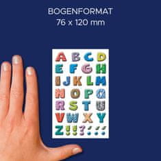 Avery Zweckform Z-Design nalepke z abecedo 59334, dekoracija in označevanje, 87 etiket/zavitek, motiv: barvaste črke, material: papir, angleški izraz: Sticker