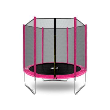Aga SPORT TOP Trampolin 180 cm Roza + zaščitna mreža