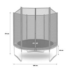 aGa SPORT TOP Trampolin 180 cm Blue + zaščitna mreža