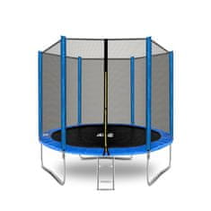 aGa SPORT TOP Trampolin 250 cm Modra + zaščitna mreža + lestev