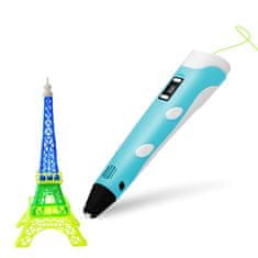 Aga 3D Pero z LCD zaslonom Modro