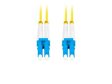 Lanberg optični povezovalni kabel SM LC/UPC-LC/UPC duplex 5m LSZH G657A1 premer 3mm, barva rumena