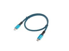 Lanberg USB-C M/M 4.0 kabel 0,5 m 100W 8K 30Hz modro-črna