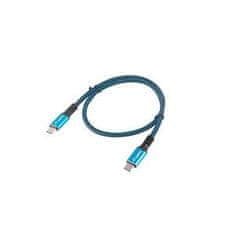 Lanberg USB-C M/M 4.0 kabel 0,5 m 100W 8K 30Hz modro-črna