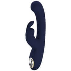 PRETTY LOVE Lamar vibrator za polnjenje s stimulatorjem klitorisa temno modra