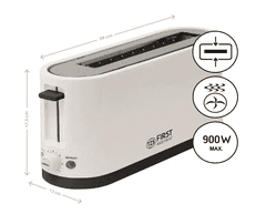 First Austria Toaster FIRST za 2 kosa, 900W