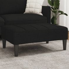 Vidaxl Stolček za noge črn 77x55x31 cm blago