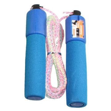 JR 33 skakalnica s števcem, nastavljiva dolžina, modra različica 25263