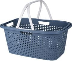 EXCELLENT Košara za perilo z ročaji 60 x 40 cm modra KO-Y54231150blue