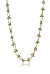 Marc Malone Ogrlica iz pozlačenega jekla Jordan Gold Necklace MCN24011G