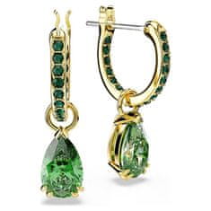 Swarovski Bleščeči pozlačeni uhani 2 v 1 Attract 5723564