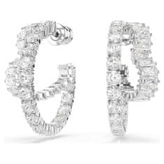 Swarovski Matrix razcepljeni obročasti uhani s prozornimi cirkoni 5705748