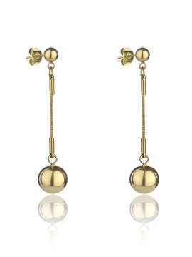 Marc Malone Pozlačeni viseči uhani Amanda Gold Earrings MCE24002G