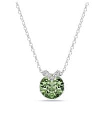 Swarovski Elegantna ogrlica z zelenim kristalom Bella 5724285