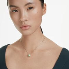 Swarovski Elegantna ogrlica z zelenim kristalom Bella 5724285