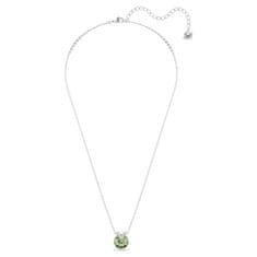 Swarovski Elegantna ogrlica z zelenim kristalom Bella 5724285