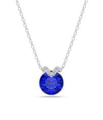 Swarovski Čudovita ogrlica s temno modrim kristalom Bella 5724286