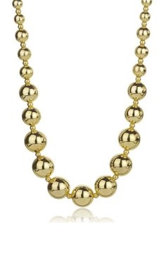 Marc Malone Masivna kroglasta ogrlica Aylin Gold Necklace MCN24006G