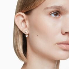 Swarovski Asimetrični pozlačeni uhani 2v1 Imber 5705461
