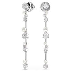 Swarovski Dolgi uhani s cirkoni in kristalnimi biseri Constella 5705614