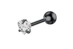 Troli Ustrezen piercing iz titana s srcem VSE6015SB-PET