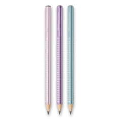 Faber-Castell Sparkle Jumbo grafitni svinčnik, biserni odtenki, vijolična