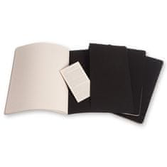 Moleskine Cahier zvezki v trdi vezavi, XXL, čisti, 3 kosi - karton
