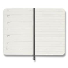 Moleskine 18-mesečni dnevnik 2025-26 - mehke platnice, S, tedenski - modri