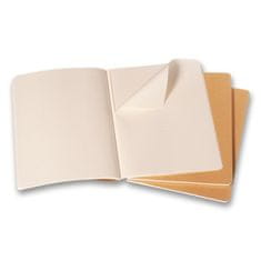 Beležnice Moleskine Cahier, XL, linirane, 3 kosi - karton