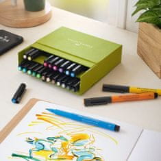Faber-Castell Pitt Artist Pen Brush - škatla studio, 24 kosov