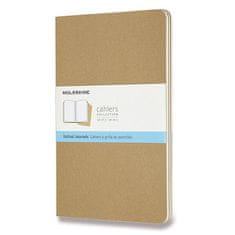 Moleskine Beležnice Cahier, L, s pikami, 3 kosi - črne