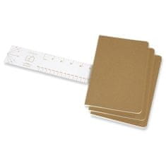 Moleskine Beležnice Cahier, L, s pikami, 3 kosi - črne