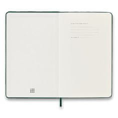 Moleskine Beležnica Velvet - trde platnice, L, z vrsticami - vijolična