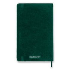 Moleskine Beležnica Velvet - trde platnice, L, z vrsticami - vijolična