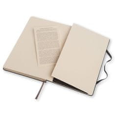 Moleskine Beležnica - trde platnice, L, s pikami - črna