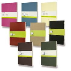 Moleskine Beležnice Cahier, XL, prozorne, 3 kosi - črne