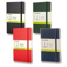 Moleskine Beležnica - trde platnice, S, prozorna - rdeča