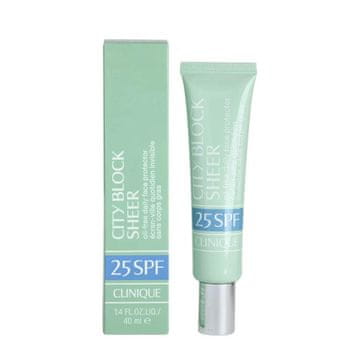 Clinique City Block Sheer Face Protector SPF 25 (dnevna zaščita za obraz brez olj) 40 ml