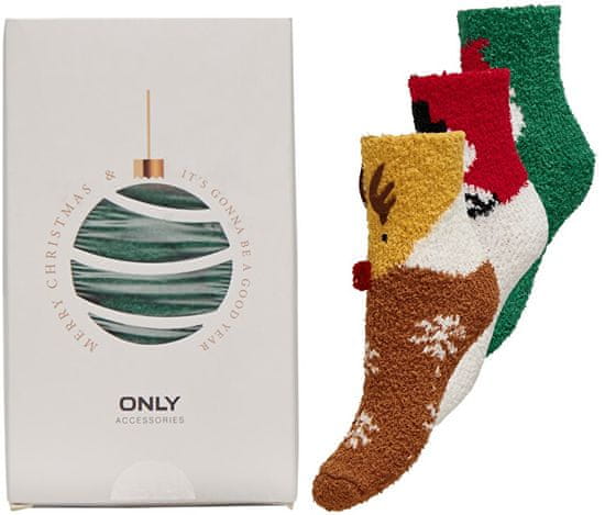 ONLY 3 PACK - ženske nogavice ONLCHRISTMAS