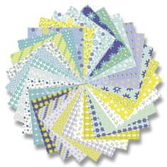 Avenue Mandarine Komplet papirjev Clairefontaine Origami Flowers 60 listov