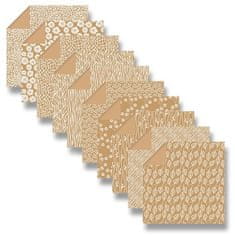 Clairefontaine Komplet papirjev Origami Flowers kraft 60 listov