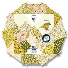 Clairefontaine Komplet papirjev Origami Spring, mešanica velikosti 60 listov